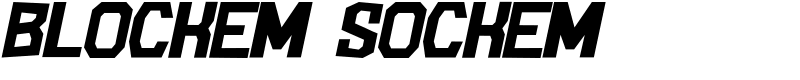 Blockem Sockem Font