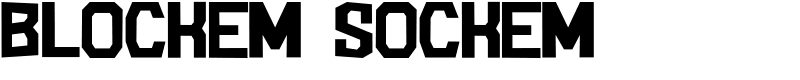 Blockem Sockem Font