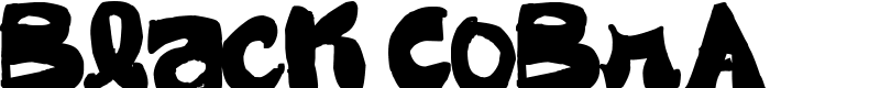 Black CoBrA Font