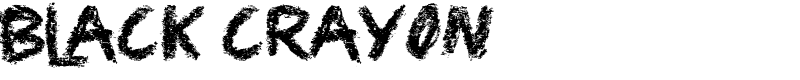 Black Crayon Font