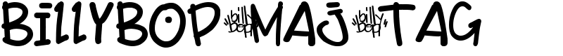 BillyBop_maj_tag Font