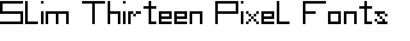 Slim Thirteen Pixel Fonts Font