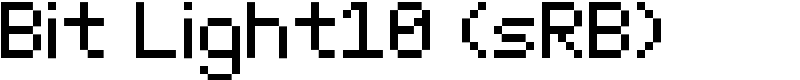 Bit Light10 (sRB) Font