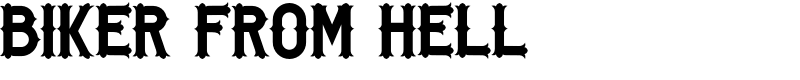 Biker from Hell Font