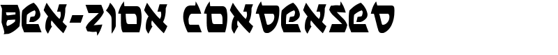 Ben-Zion Condensed Font