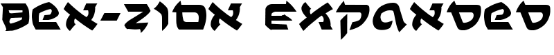Ben-Zion Expanded Font