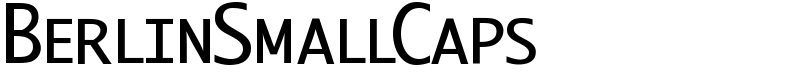 BerlinSmallCaps Font