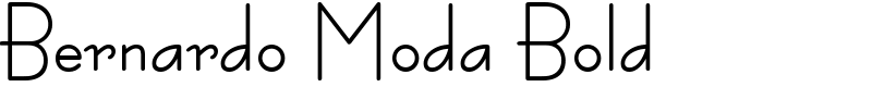 Bernardo Moda Bold Font