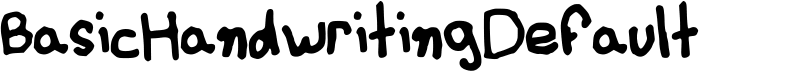 BasicHandwritingDefault Font