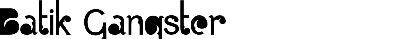 Batik Gangster Font