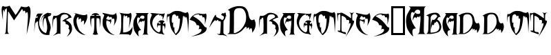 MurcielagosyDragones-Abaddon Font