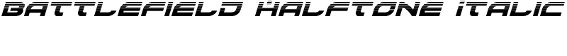 Battlefield Halftone Italic Font