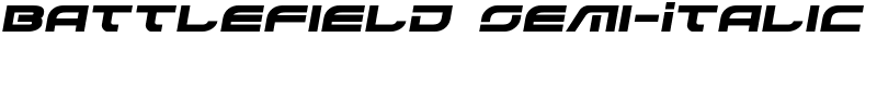 Battlefield Semi-Italic Font