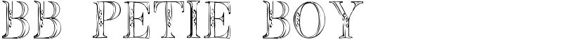 BB Petie Boy Font