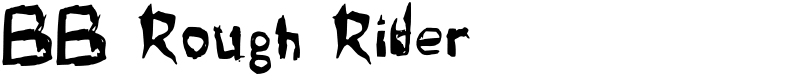 BB Rough Rider Font