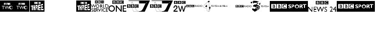 BBC TV Channel Logos Font