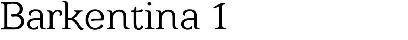 Barkentina 1 Font