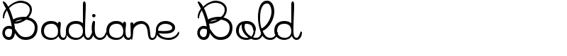 Badiane Bold Font