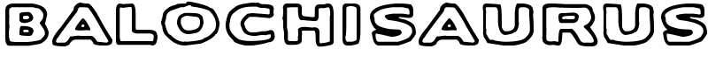 Balochisaurus Font