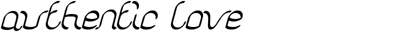 authentic love Font