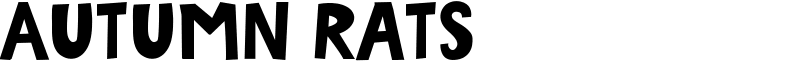 Autumn Rats Font