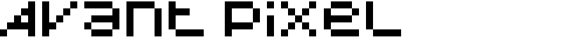 Avant Pixel Font