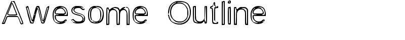 Awesome Outline Font