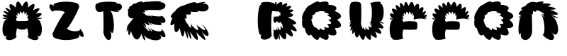 aztec bouffon Font