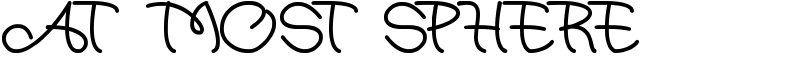 at most sphere Font