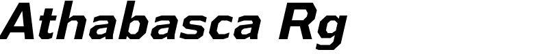 Athabasca Rg Font