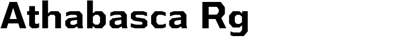 Athabasca Rg Font