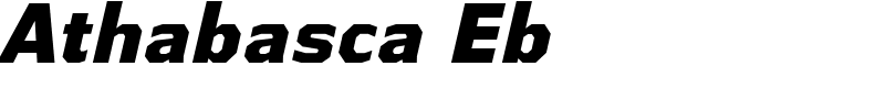 Athabasca Eb Font