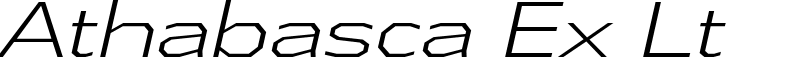 Athabasca Ex Lt Font