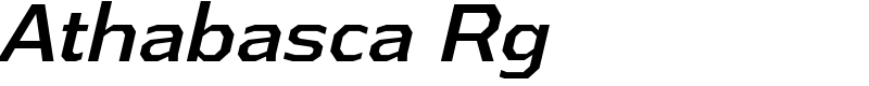 Athabasca Rg Font