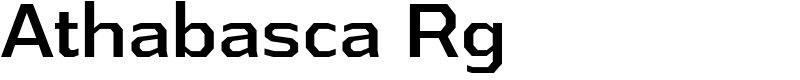 Athabasca Rg Font