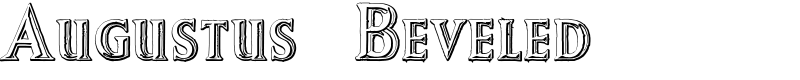 Augustus Beveled Font