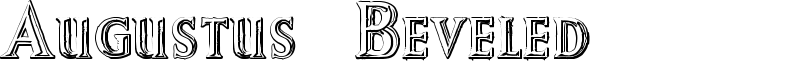 Augustus Beveled Font