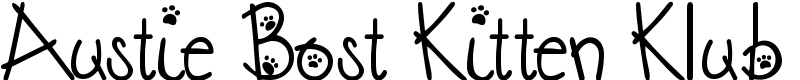 Austie Bost Kitten Klub Font