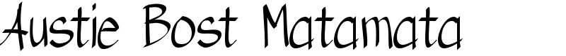 Austie Bost Matamata Font