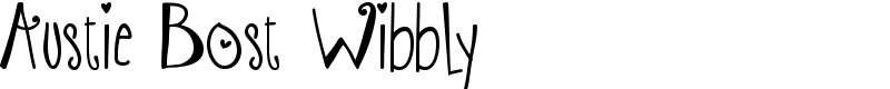 Austie Bost Wibbly Font