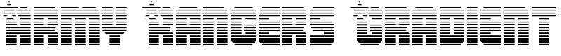 Army Rangers Gradient Font