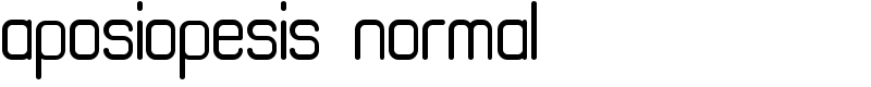 aposiopesis normal Font