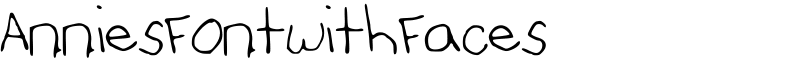 AnniesFontwithFaces Font