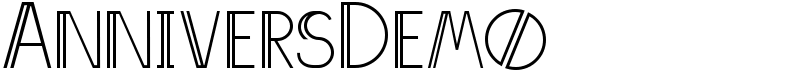 AnniversDemo Font