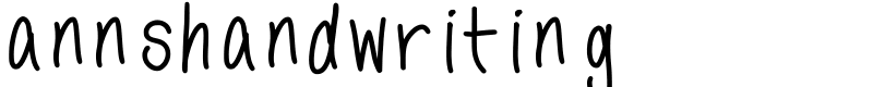 annshandwriting Font