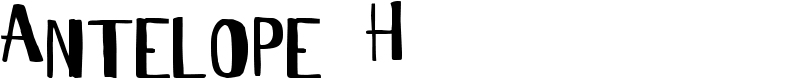 Antelope H Font