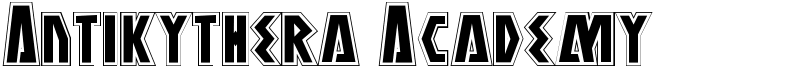 Antikythera Academy Font