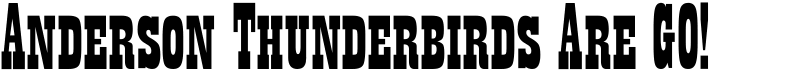 Anderson Thunderbirds Are GO! Font