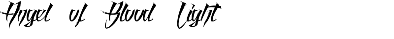 Angel of Blood Light Font