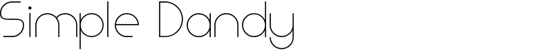 Simple Dandy Font